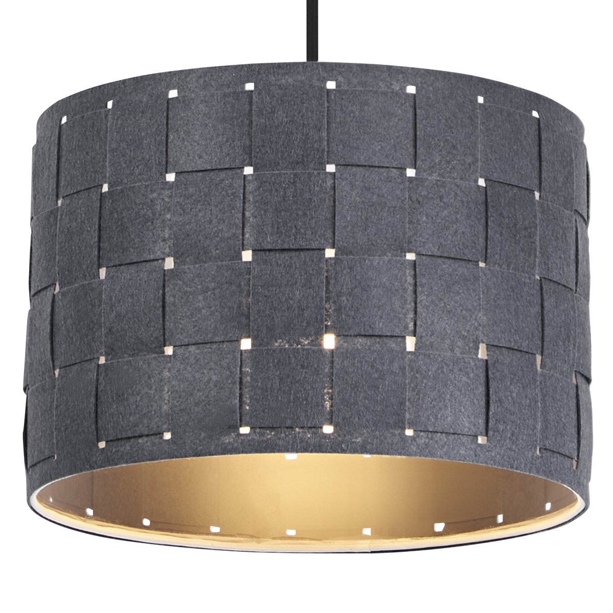 Felt Weaving Ø28 Gris foncé suspension De Ledvance - Dekorativ pendel med sk&auml;rm gjord av fl&auml;tad filt vilket ger en fin och varm ljusspridning i rummet.