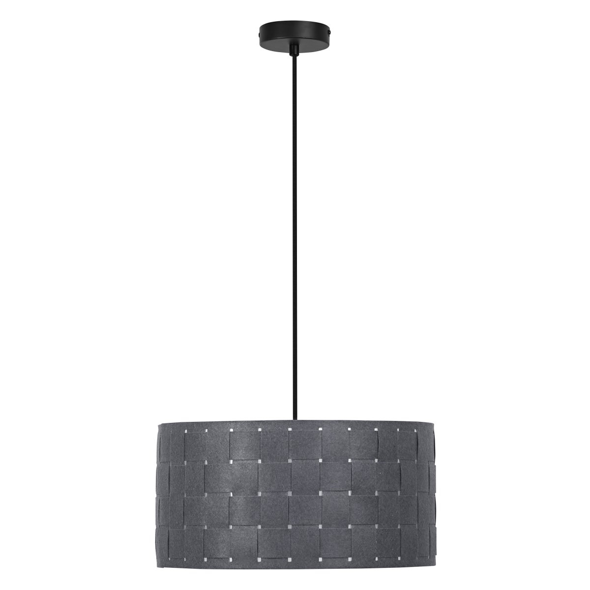 Felt Weaving Ø38 Gris foncé suspension De Ledvance - Dekorativ pendel med sk&auml;rm gjord av fl&auml;tad filt vilket ger en fin och varm ljusspridning i rummet.