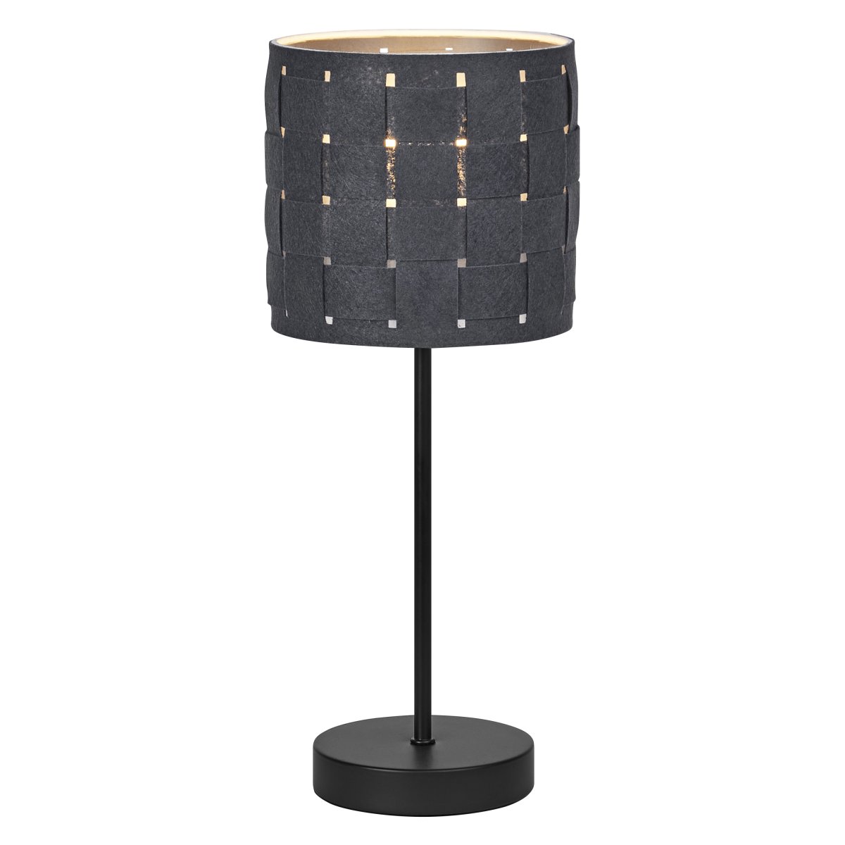 Felt Weaving 40cm Gris foncé lampe de table De Ledvance - Dekorativ bordslampa med sk&auml;rm gjord av fl&auml;tad filt vilket ger en fin och varm ljusspridning i rummet.
