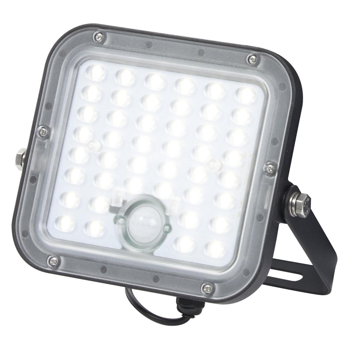 Flood Sensor 10W Noir lampe solaire De Osram - Le capteur de mouvement PIR int&eacute;gr&eacute; et le capteur de lumi&egrave;re du jour allument automatiquement la lampe lorsqu'un mouvement est d&eacute;tect&eacute; dans l'obscurit&eacute;, garantissant ainsi s&eacute;curit&eacute; et efficacit&eacute; &eacute;nerg&eacute;tique.
