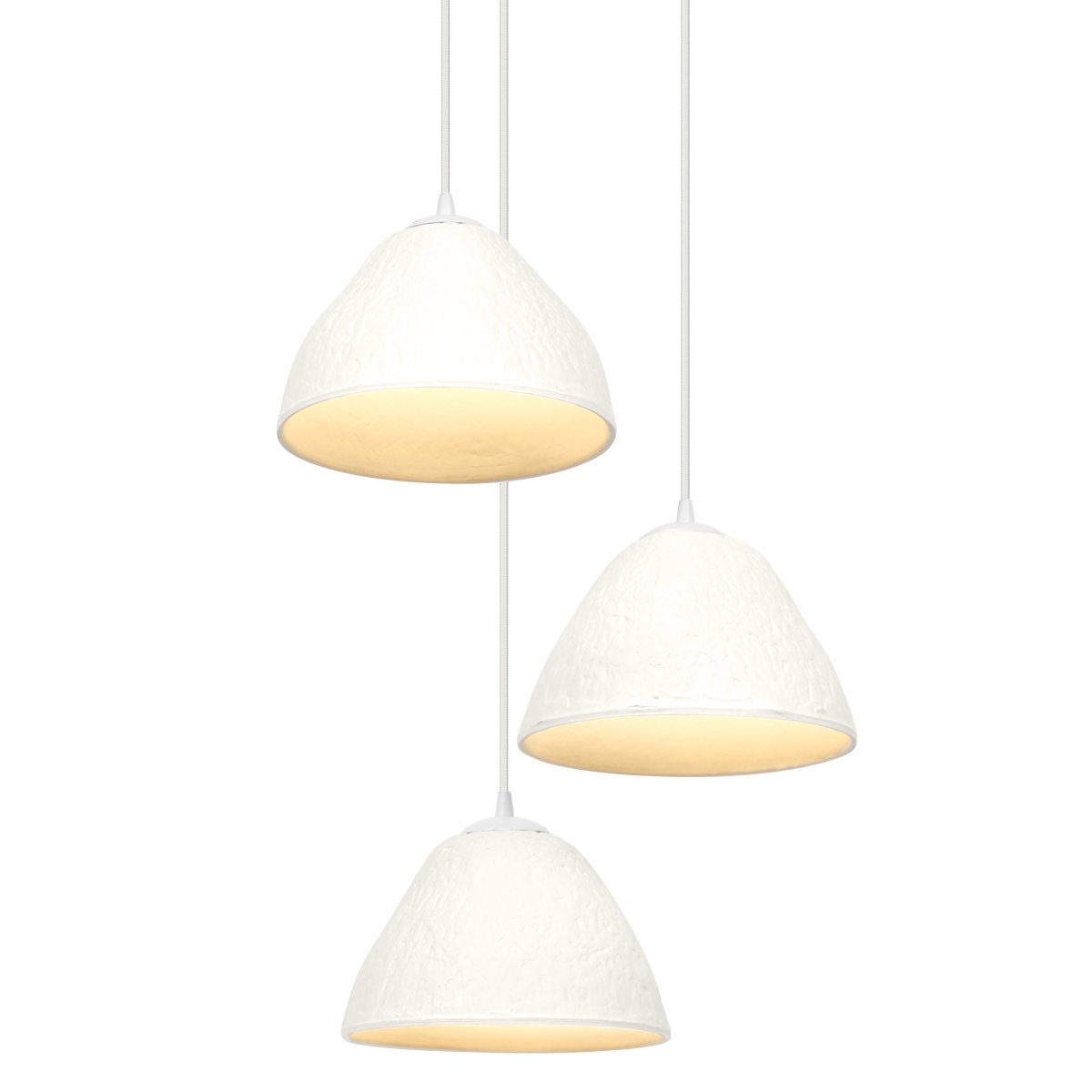 Camel Bell Ø43 Blanc suspension De Ledvance - Les abat-jour d&eacute;coratifs en papier assurent une belle diffusion de la lumi&egrave;re vers le bas.