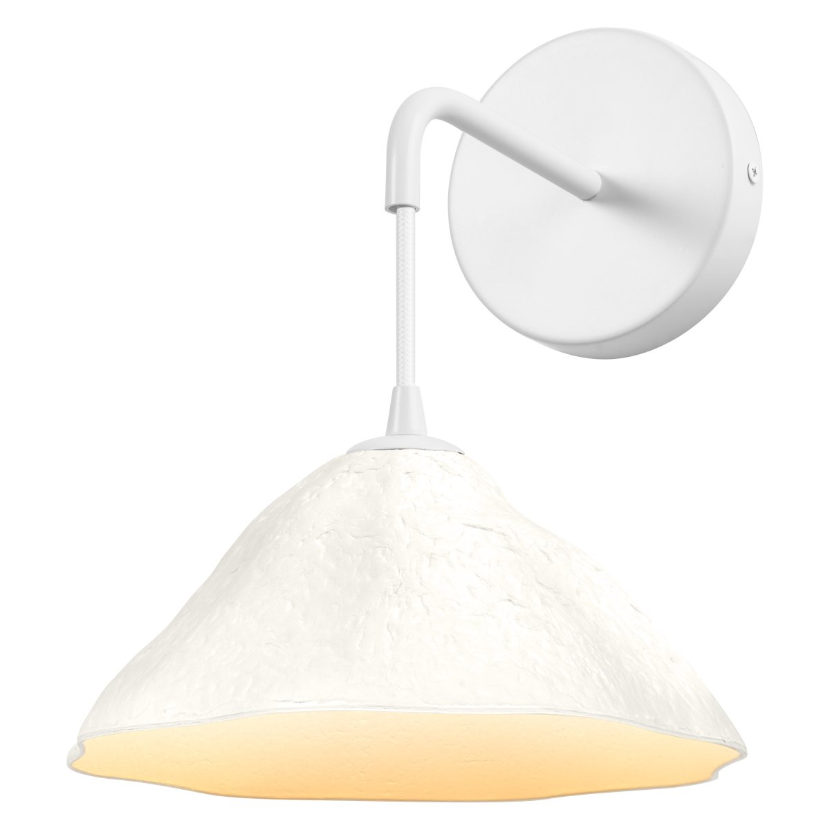 Lotus Leaf Ø22 Blanc applique murale De Ledvance - L'abat-jour d&eacute;coratif en papier assure une belle diffusion de la lumi&egrave;re vers le bas.