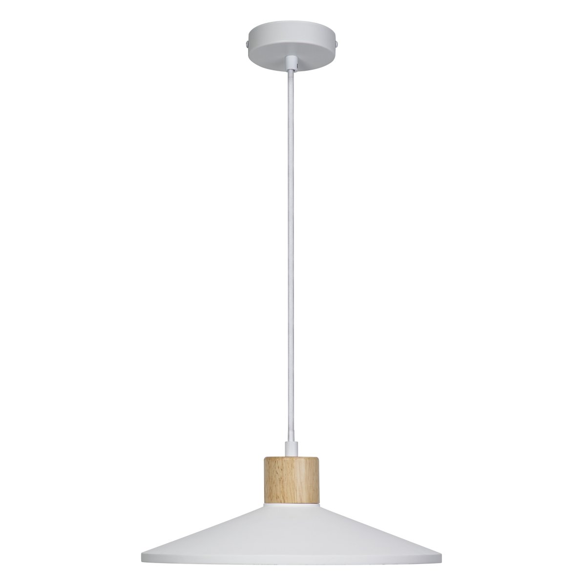 Plaster Wood Ø32 Blanc suspension De Ledvance - L'abat-jour décoratif en plâtre assure une belle répartition de la lumière dans la pièce.