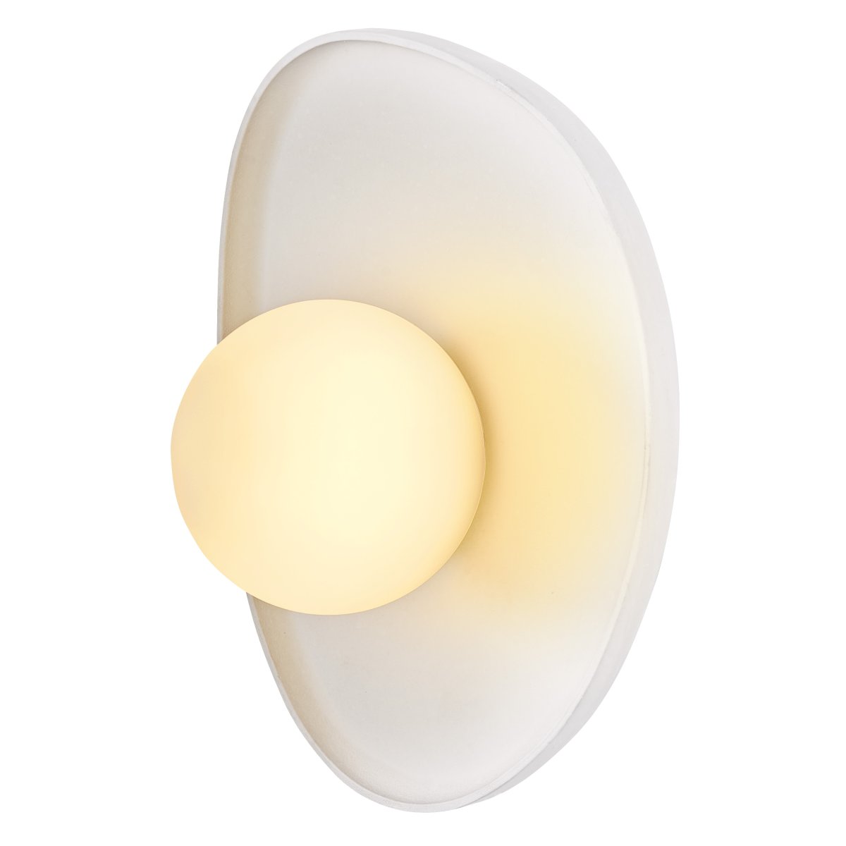 Plaster Nest 26cm Blanc applique murale De Ledvance - Glaskupan i opal som omfamnar ljusk&auml;llan skapar ett fint och bl&auml;ndfritt ljus i rummet.