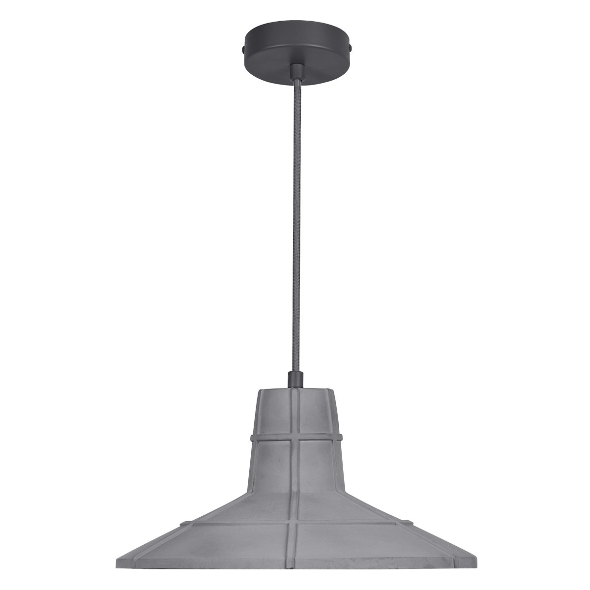 Concrete Sala Ø32 Gris suspension De Osram - L'abat-jour en b&eacute;ton coul&eacute; fournit une lumi&egrave;re non &eacute;blouissante vers le bas.