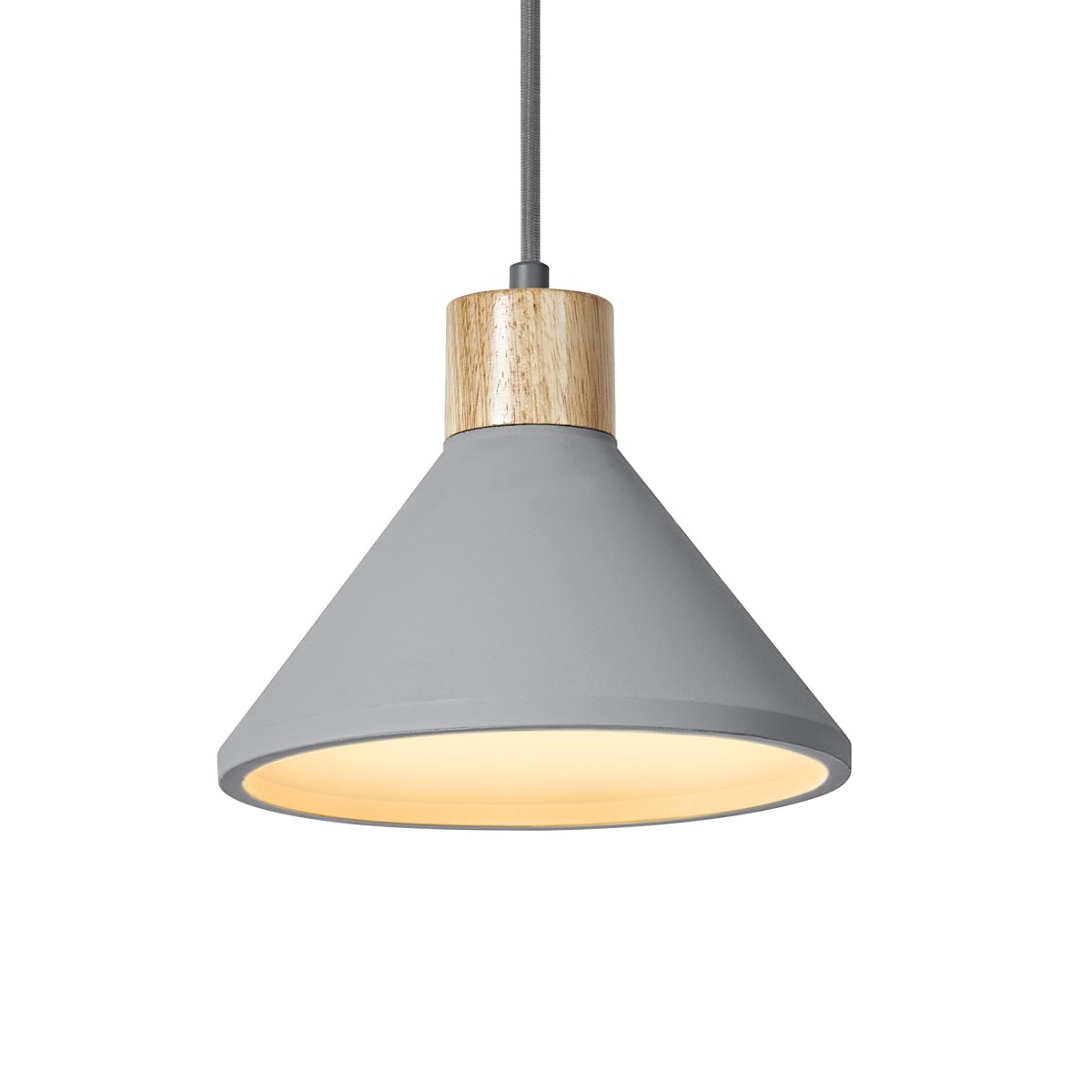 Concrete Wood Ø22 Gris suspension De Ledvance - Concrete Wood est une suspension rustique avec un design de haute qualit&eacute; et des d&eacute;tails d&eacute;coratifs en bois.