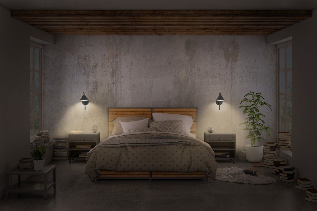 Fuji Ø12 Noir applique murale De Ledvance - 