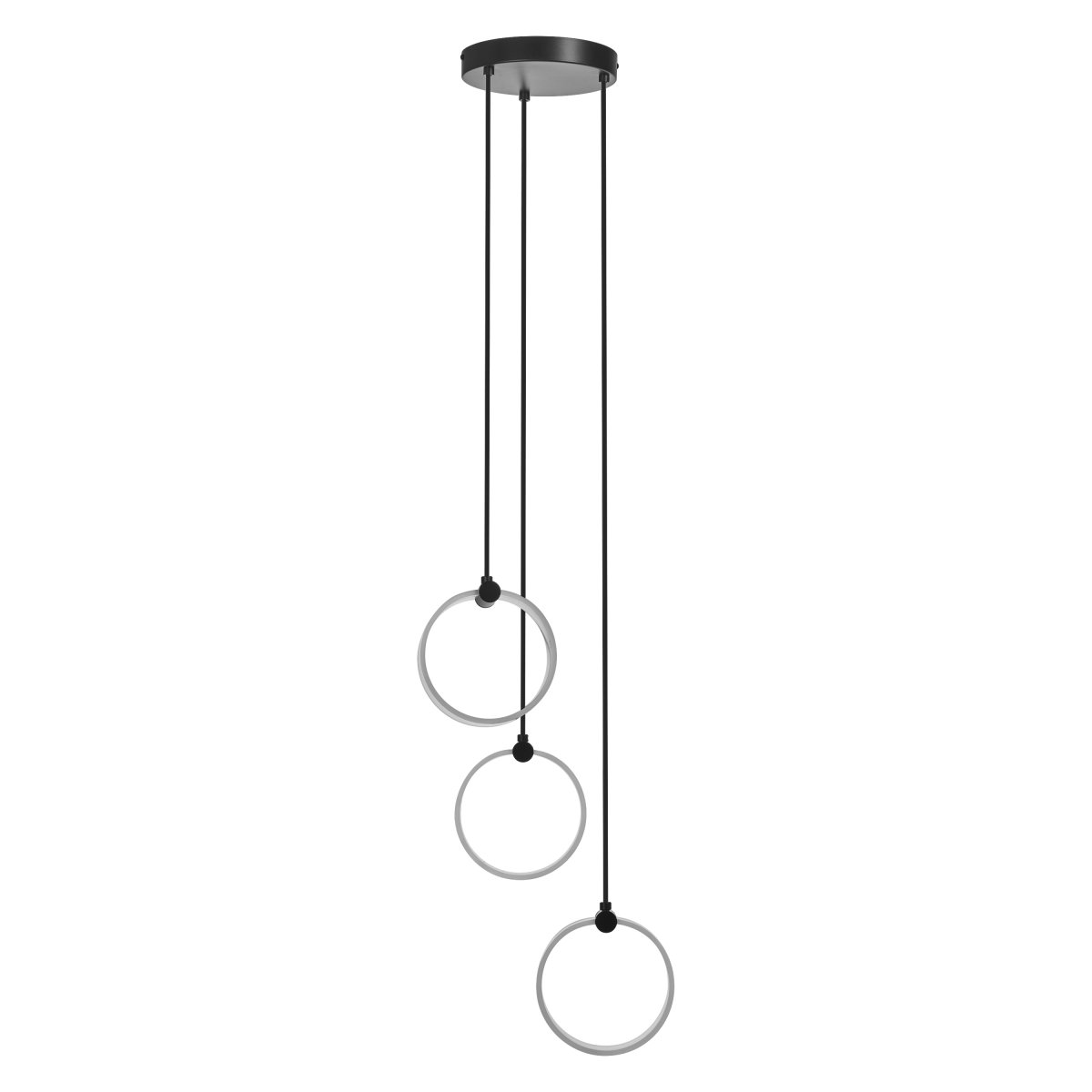 Circle PL Ø30 Noir suspension De Osram - Dans la premi&egrave;re &eacute;tape, la lampe brille dans une lumi&egrave;re blanche chaude de 3000K, dans la deuxi&egrave;me &eacute;tape dans une lumi&egrave;re blanche froide de 4200K et dans la troisi&egrave;me &eacute;tape dans 6500K (lumi&egrave;re du jour).