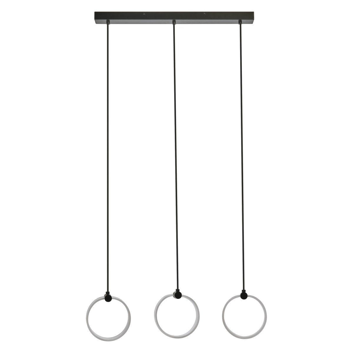 Circle PL 66cm Noir suspension De Osram - Dans la premi&egrave;re &eacute;tape, la lampe brille dans une lumi&egrave;re blanche chaude de 3000K, dans la deuxi&egrave;me &eacute;tape dans une lumi&egrave;re blanche froide de 4200K et dans la troisi&egrave;me &eacute;tape dans 6500K (lumi&egrave;re du jour).