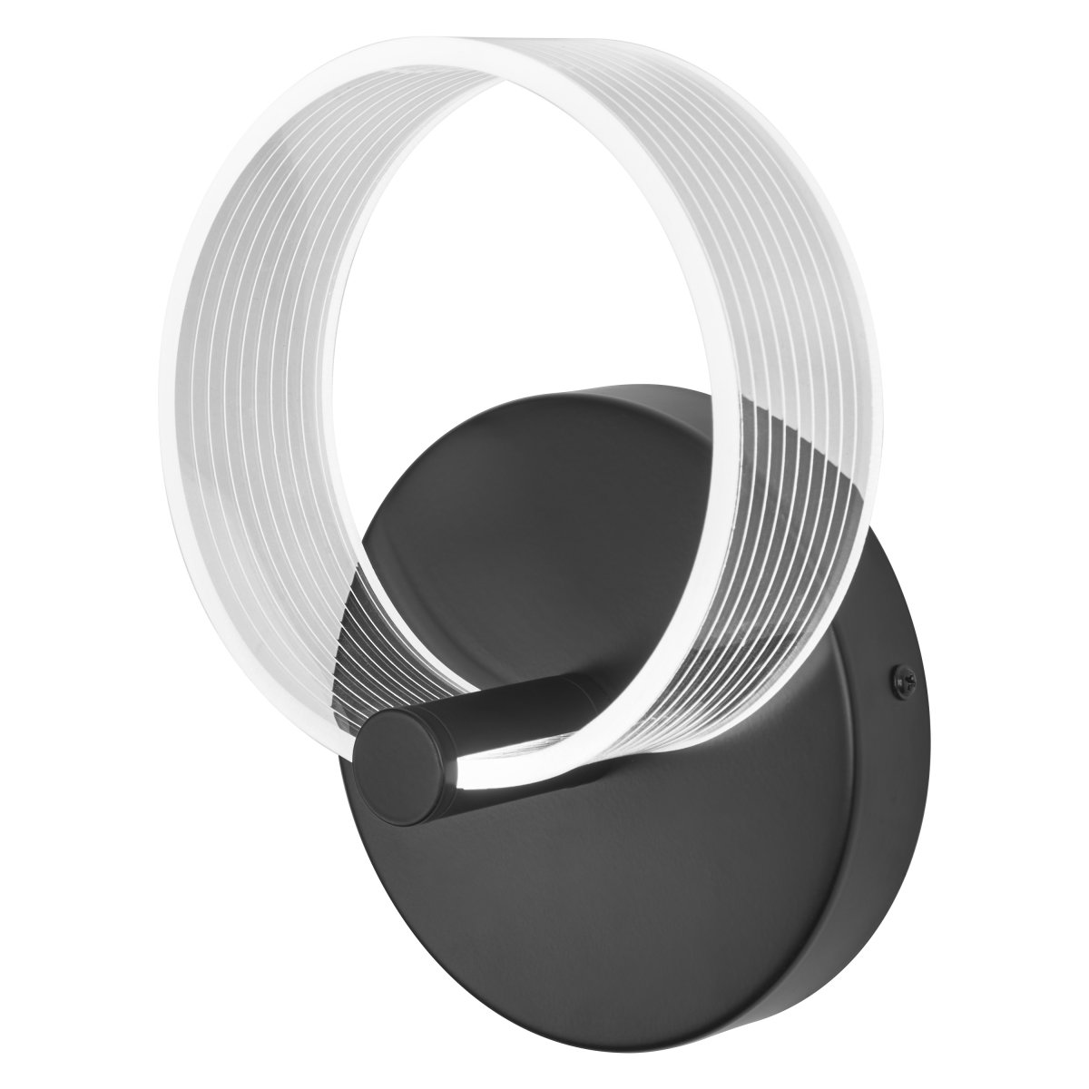 Circle PL 23cm Noir applique murale De Osram - Dans la premi&egrave;re &eacute;tape, la lampe brille dans une lumi&egrave;re blanche chaude de 3000K, dans la deuxi&egrave;me &eacute;tape dans une lumi&egrave;re blanche froide de 4200K et dans la troisi&egrave;me &eacute;tape dans 6500K (lumi&egrave;re du jour).