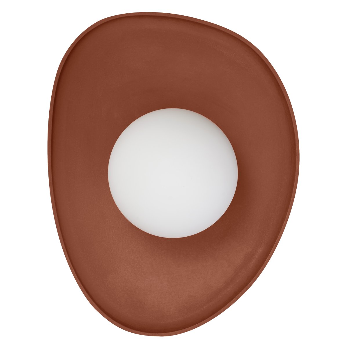 Clay Nest 26cm Brun applique murale De Ledvance - Glaskupan i opal som omfamnar ljusk&auml;llan skapar ett fint och bl&auml;ndfritt ljus i rummet.