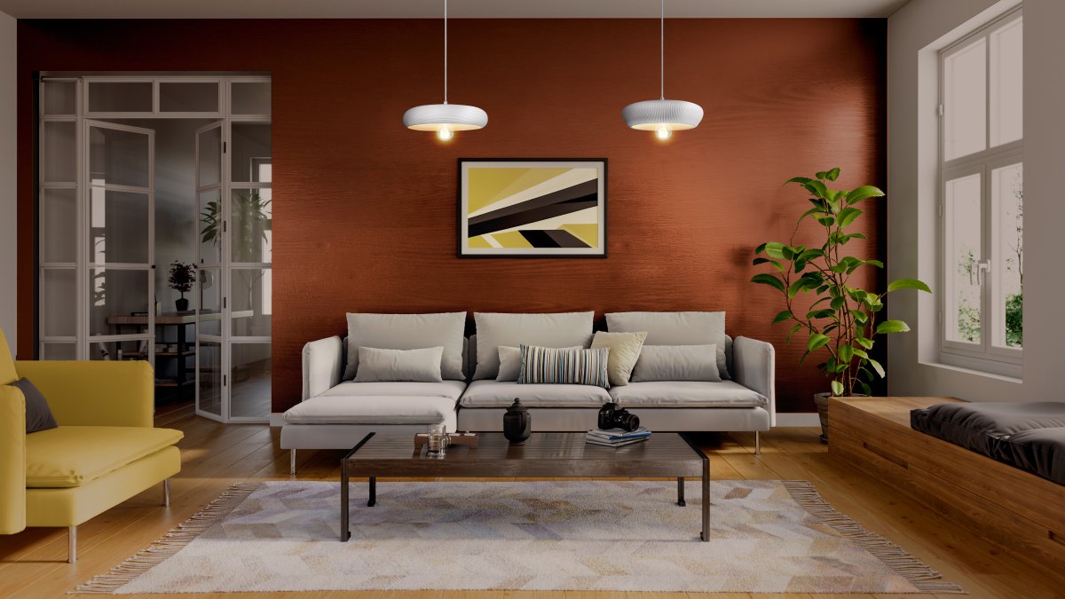 Plaster Pure Ø30 Blanc suspension De Osram - Il est recommand&eacute; de le placer au dessus de la table &agrave; manger ou dans le salon.