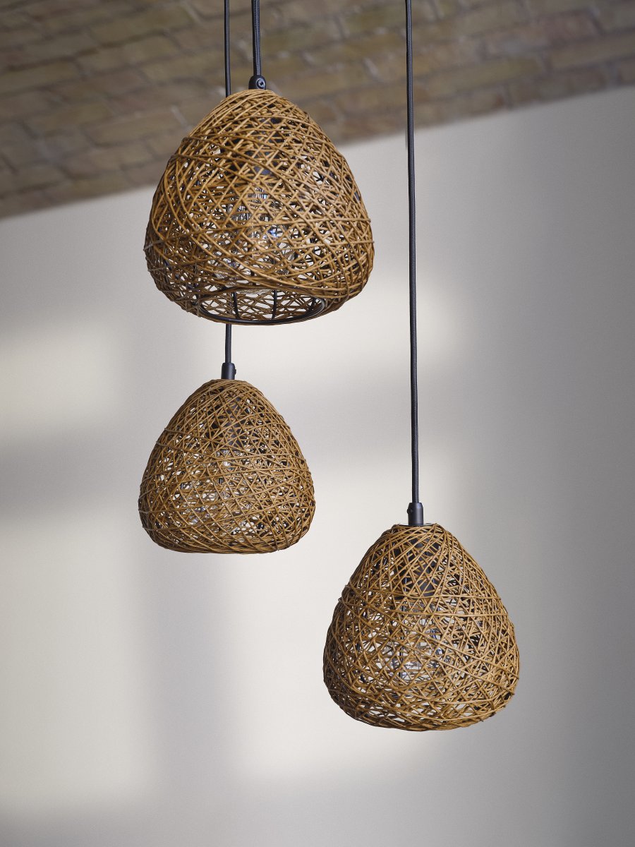 Paper Drop Ø37 Nature suspension De Osram - Paper Drop &auml;r en vacker pendel med bohemisk design.