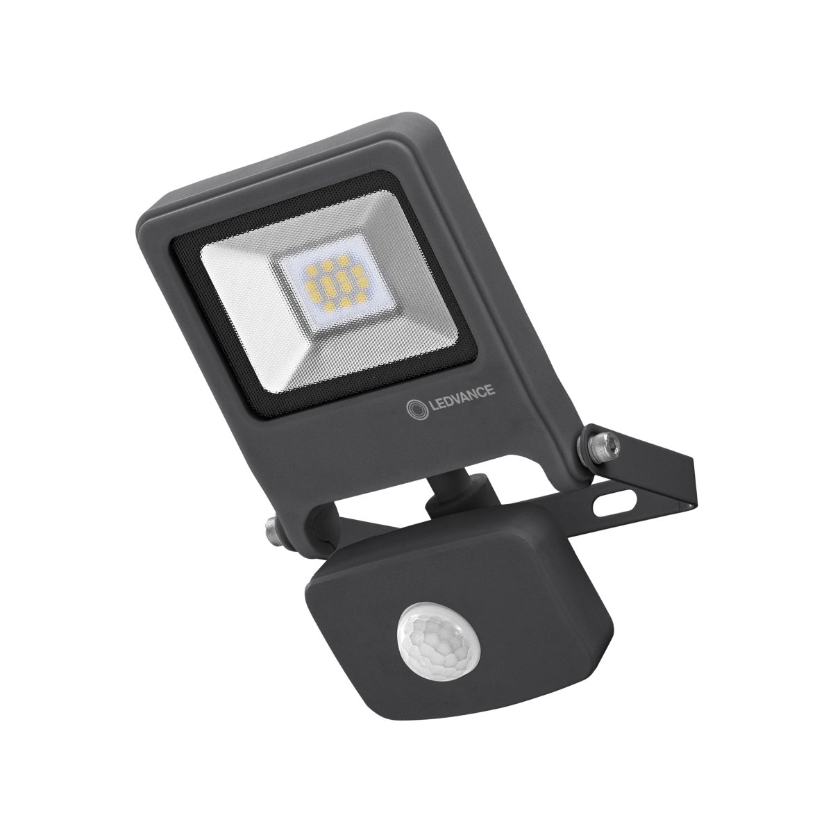 Flood Sensor 10W Gris foncé lampe d’extérieur De Ledvance - Flood Sensor 10W &auml;r en kraftfull och energieffektiv str&aring;lkastare med IP44-klassning, vilket g&ouml;r den idealisk f&ouml;r utomhusbruk.