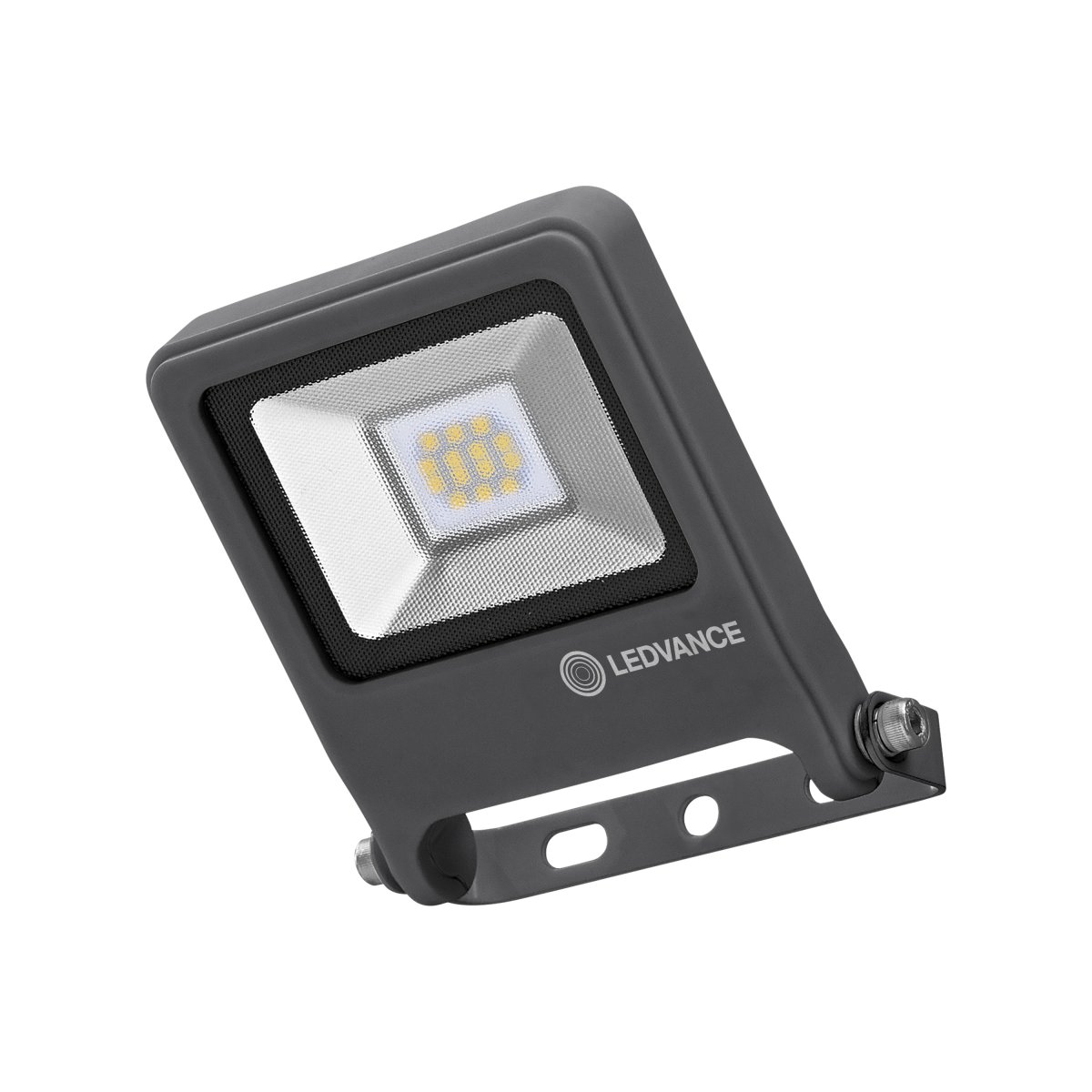 Flood 10W Gris foncé lampe d’extérieur De Ledvance - Den robusta konstruktionen och det kraftfulla ljuset ger trygg och p&aring;litlig belysning &aring;ret runt.
