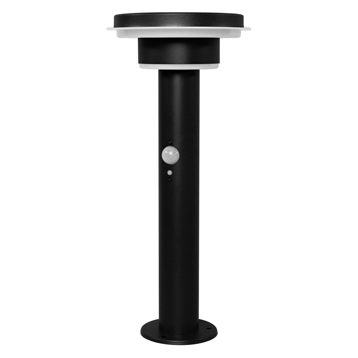 Double Circle Sensor Noir lampe solaire De Osram - Le capteur de mouvement PIR int&eacute;gr&eacute; et le capteur de lumi&egrave;re du jour allument automatiquement la lampe lorsqu'un mouvement est d&eacute;tect&eacute; dans l'obscurit&eacute;, garantissant ainsi s&eacute;curit&eacute; et efficacit&eacute; &eacute;nerg&eacute;tique.