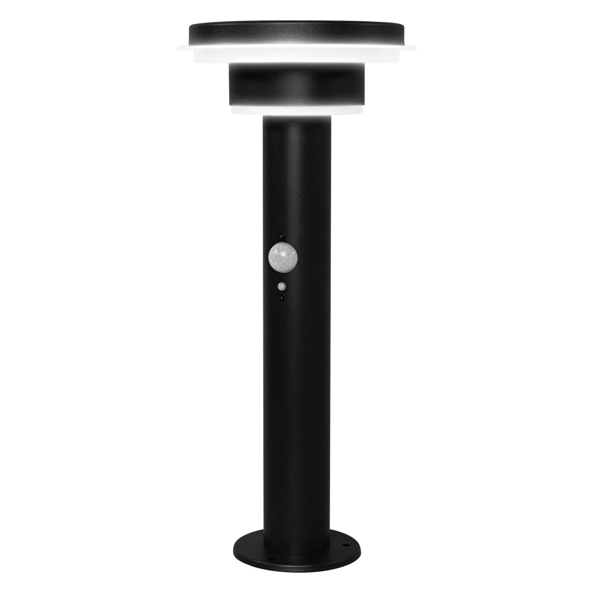 Double Circle Sensor Noir lampe solaire De Osram - Le capteur de mouvement PIR int&eacute;gr&eacute; et le capteur de lumi&egrave;re du jour allument automatiquement la lampe lorsqu'un mouvement est d&eacute;tect&eacute; dans l'obscurit&eacute;, garantissant ainsi s&eacute;curit&eacute; et efficacit&eacute; &eacute;nerg&eacute;tique.