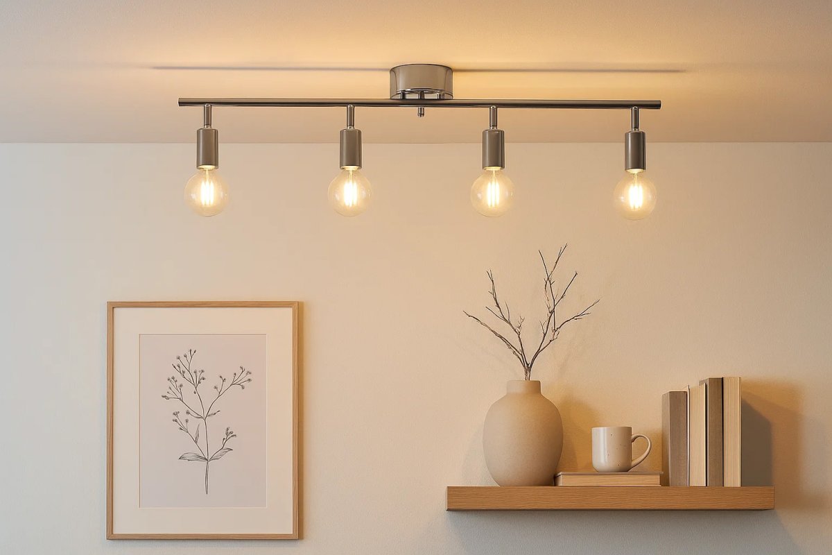 Aten 4 Argent spot De Lampan - Que vous recherchiez un &eacute;clairage fonctionnel dans la cuisine, le salon ou le couloir, ce spot de plafond offre &agrave; la fois style et efficacit&eacute;.