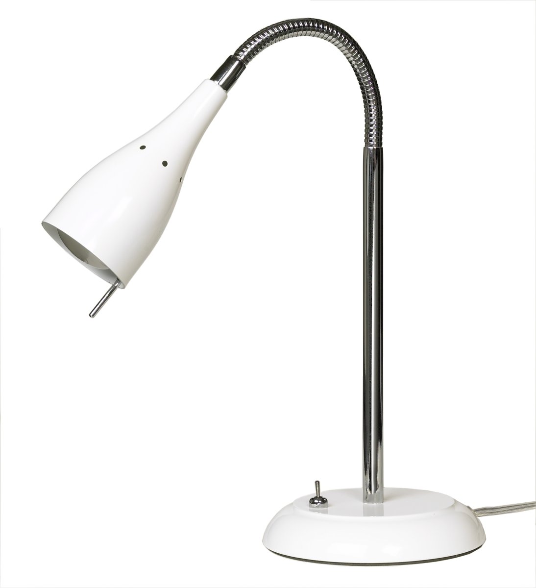 Tanum 40cm Blanc lampe de bureau De Armaturhantverk - Le bras r&eacute;glable et flexible vous permet de diriger facilement la lumi&egrave;re exactement l&agrave; o&ugrave; vous en avez besoin, ce qui rend cette lampe parfaite comme lampe de bureau ou lampe de lecture.