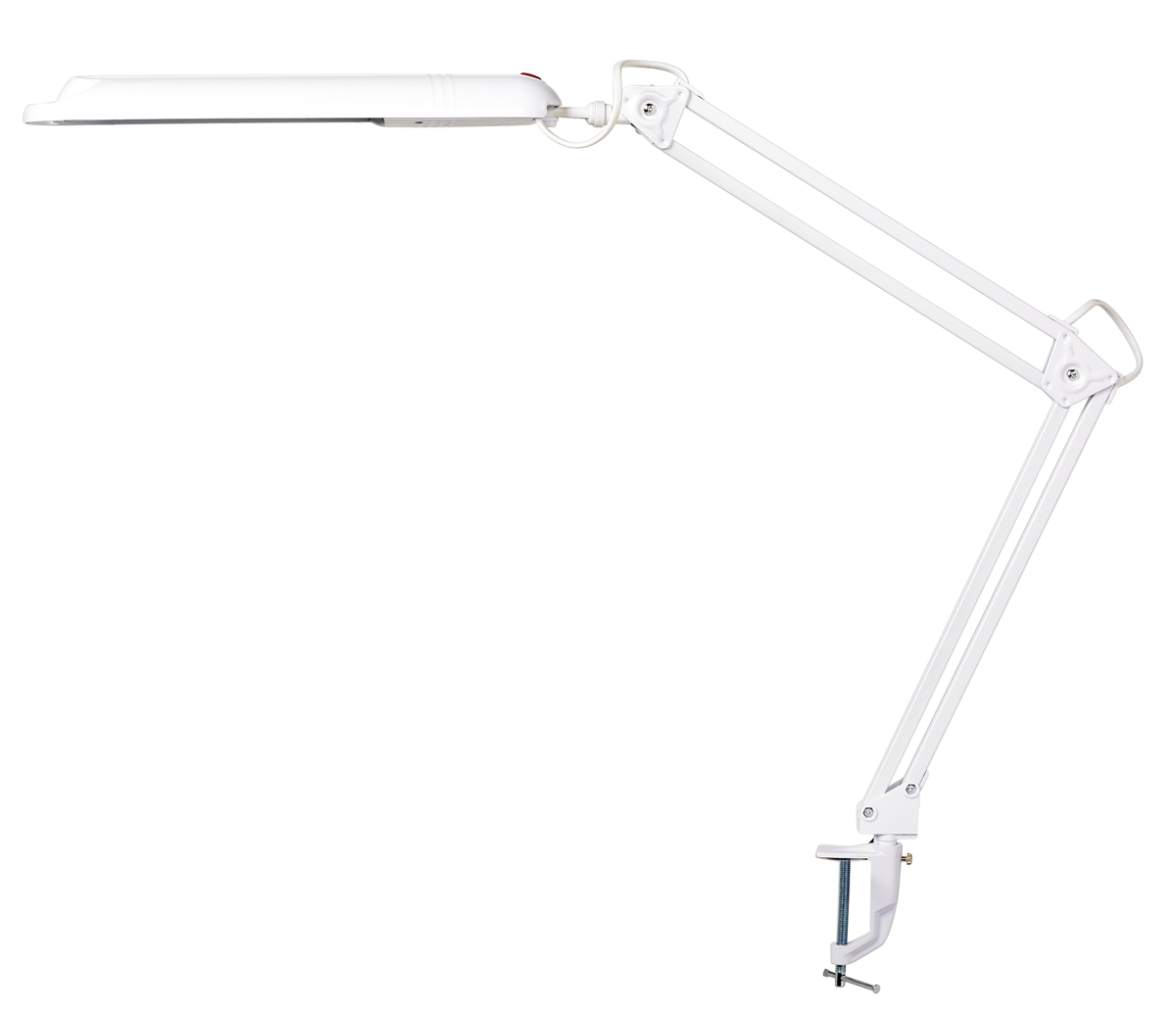 Swingo 110cm Blanc lampe de bureau De Armaturhantverk - Gr&acirc;ce &agrave; la pince flexible, la lampe peut &ecirc;tre facilement fix&eacute;e &agrave; votre bureau ou &agrave; d'autres surfaces et le bras r&eacute;glable vous permet d'ajuster facilement la lumi&egrave;re selon vos besoins.