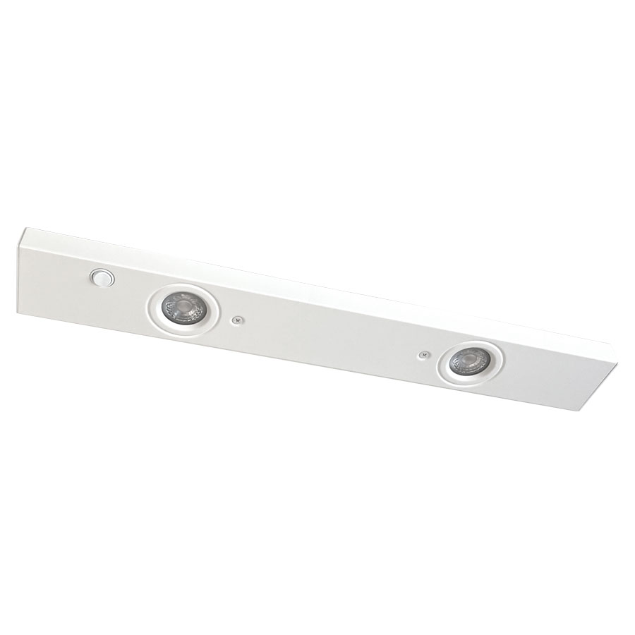  Bänkbelysning LED 2x4W Blanc De Lampan - Parfait pour &eacute;clairer les surfaces de travail ou cr&eacute;er une atmosph&egrave;re chaleureuse dans la cuisine, le bureau ou d'autres pi&egrave;ces.