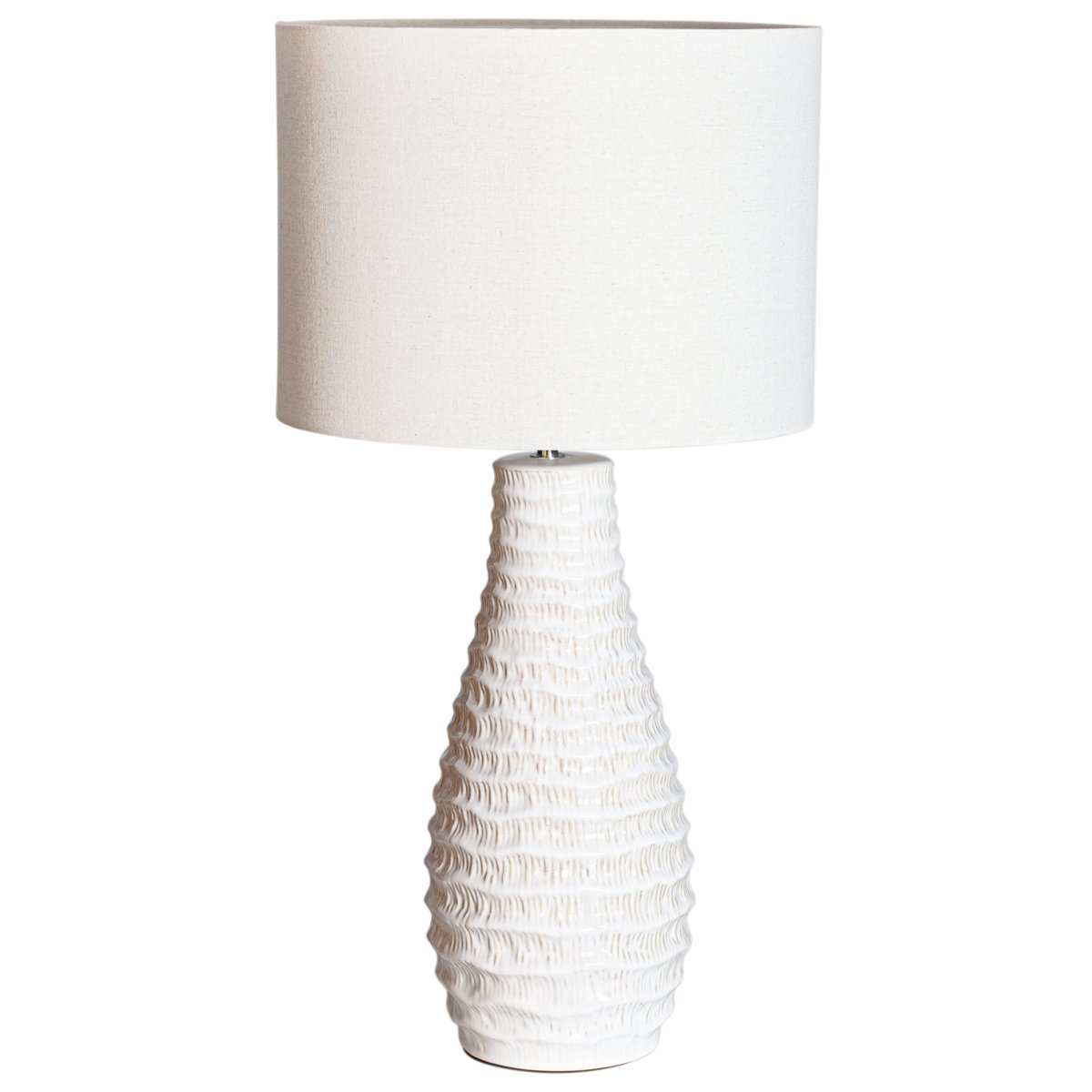 Bartha 74cm Blanc crémeux lampe de table De By Rydéns - Bartha est une lampe de table moderne avec du caract&egrave;re.