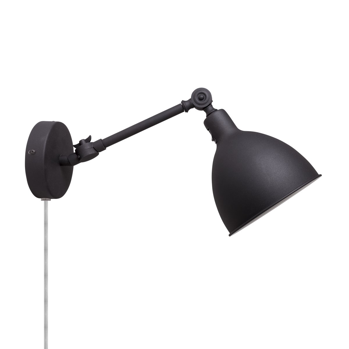 Bazar mini 50cm Sable noir applique murale De By Rydéns - L'applique murale Bazar Mini est un ajout à la famille Bazar ; un modèle plus petit et plus facile à placer qui peut être utilisé à la fois comme lampe de lecture dans la chambre et comme lumière d'appoint au-dessus des livres de cuisine dans la cuisine !