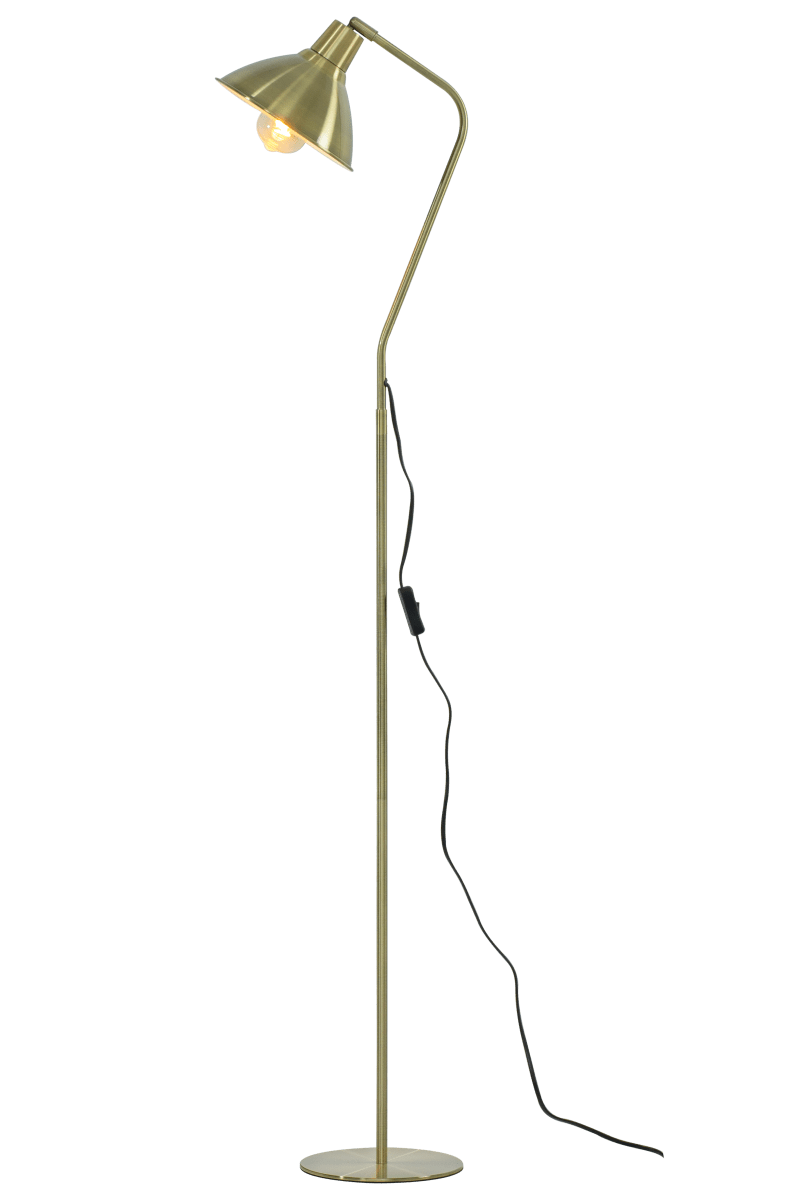  Ostri Laiton antique lampadaire De Aneta Lighting - Le lampadaire Ostri pr&eacute;sente un design classique et intemporel, en m&eacute;tal avec une finition en laiton antique.