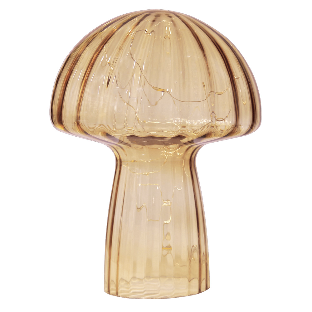 Mushroom 23cm Beige lampe de table De Pixie Design - Il est &eacute;quip&eacute; d'une minuterie et d'un variateur pratique &agrave; 5 niveaux pour r&eacute;gler la lumi&egrave;re selon les besoins, ce qui le rend parfait &agrave; la fois comme &eacute;clairage de travail et comme &eacute;clairage de soir&eacute;e chaleureux.