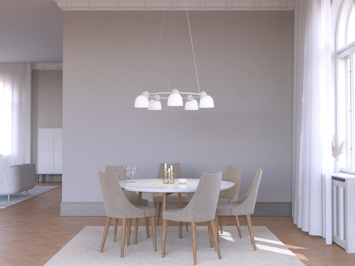 Bird Ø95 Sable/blanc suspension De Belid - 