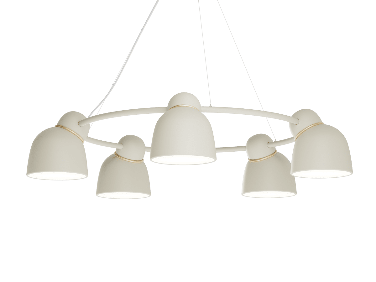 Bird Ø95 Sable/laiton suspension De Belid - 