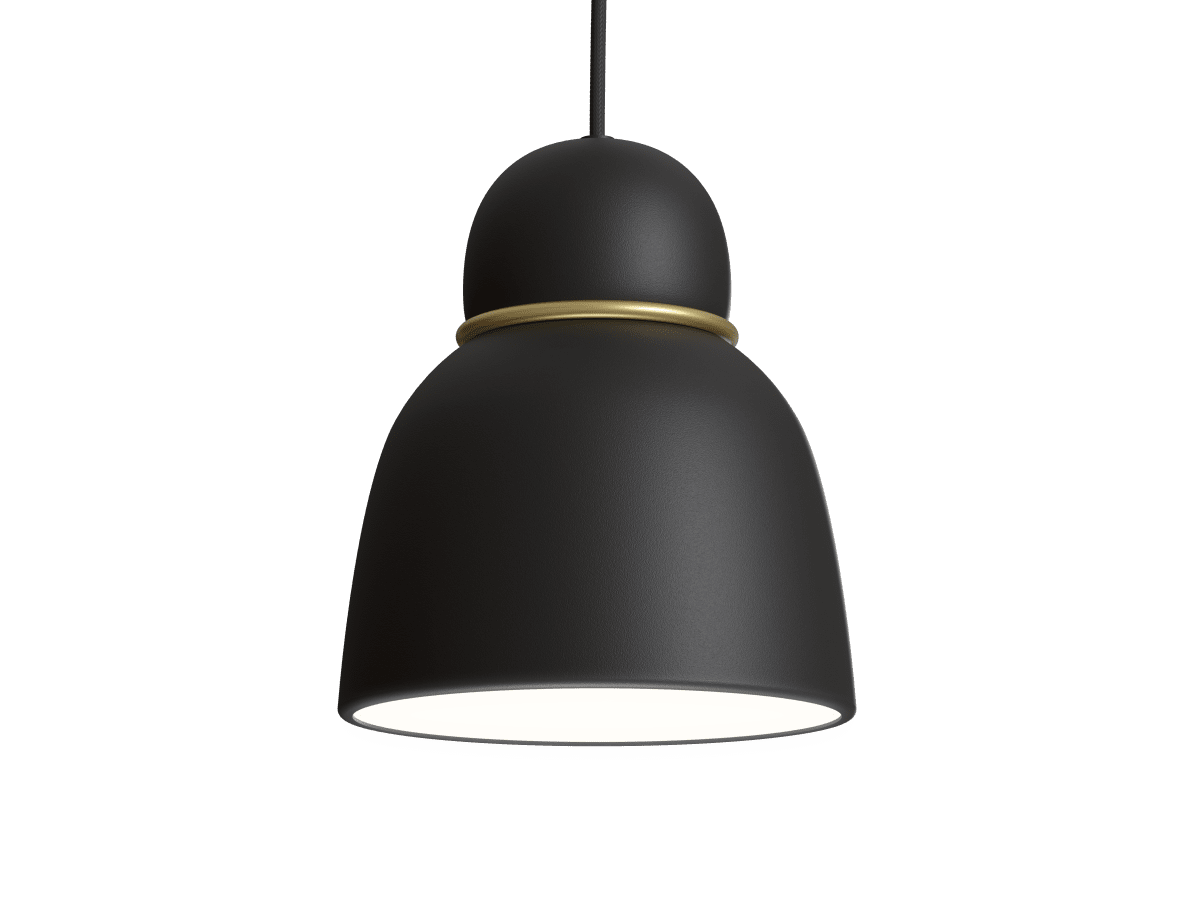 Bird Ø17 Noir/laiton suspension De Belid - 