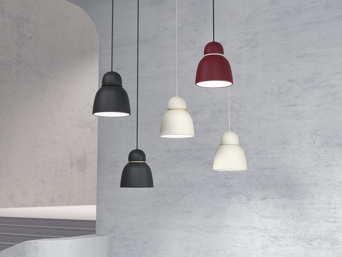 Bird Ø17 Noir/laiton suspension De Belid - 
