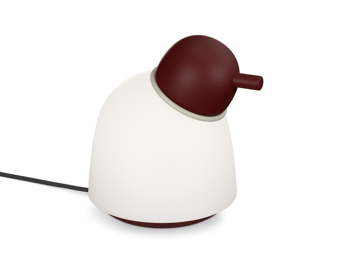 Bird 22cm Rouge foncé lampe de table De Belid - 