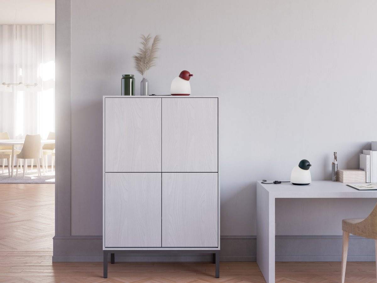 Bird 22cm Rouge foncé lampe de table De Belid - 