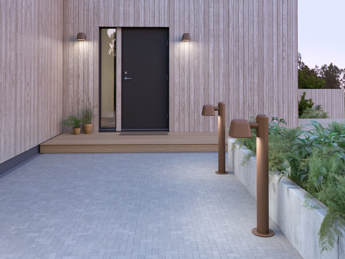 Boo 90cm Rouiller bornes De Belid - Fabriqu&eacute;e &agrave; Varberg en aluminium recycl&eacute; avec une belle texture de surface.