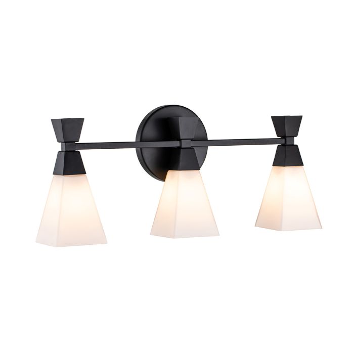 Bowtie 57cm Noir lampe de salle de bain De Elstead Lighting - L'applique murale Bowtie noir mat est une lampe de miroir moderne avec protection IP44 et convient donc aux salles de bains, mais aussi à d'autres espaces intérieurs tels que les buanderies ou les toilettes invités.