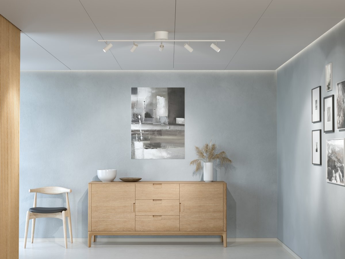 Cato 5 Blanc mat spot De Belid - Cato s'inspire de notre h&eacute;ritage scandinave et impressionne par son style minimaliste et la qualit&eacute; de ses mat&eacute;riaux.