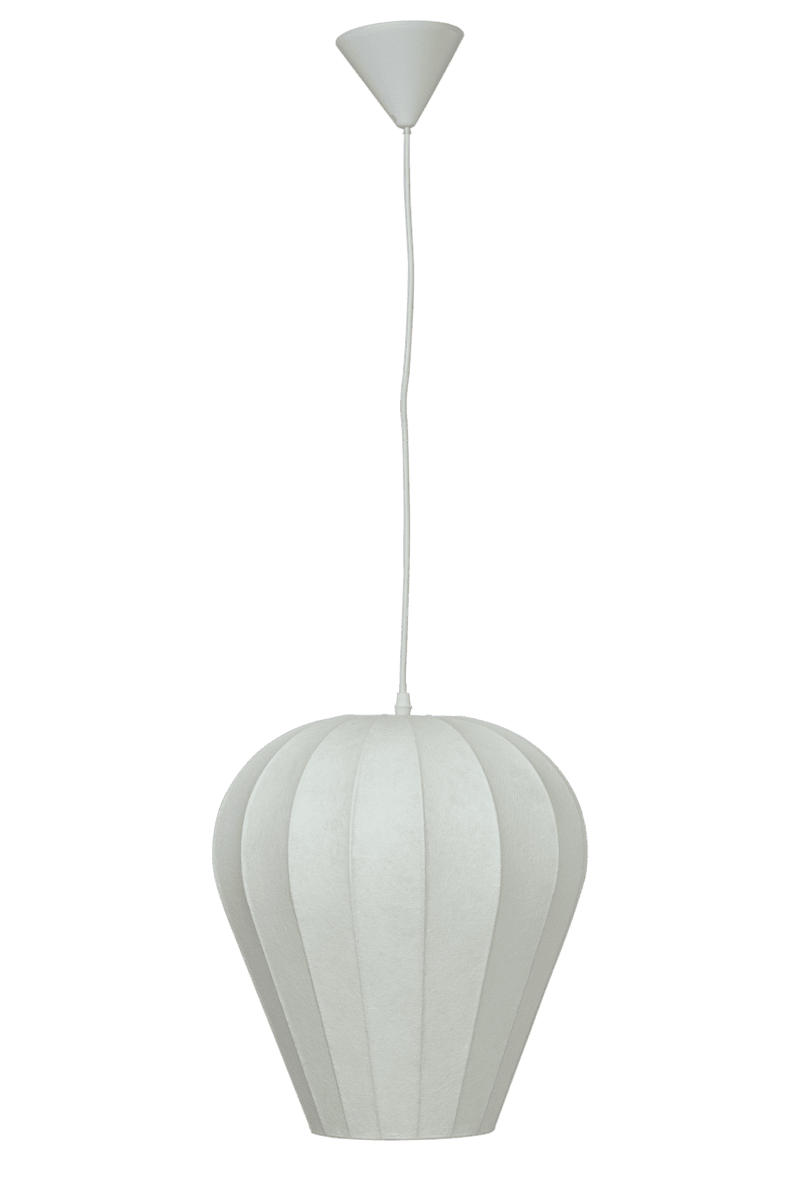 Joy Ø38 Blanc suspension De Aneta Lighting - Joy offre une lumière douce et est aussi belle dans le salon que dans la cuisine ou la chambre.