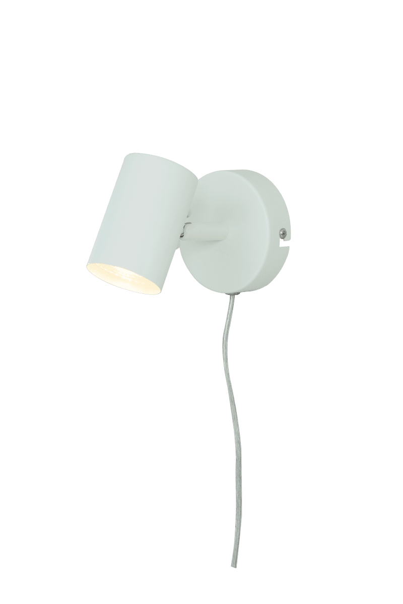 Hugin Blanc lampe de lecture De Aneta Lighting - Peut être combiné avantageusement avec nos autres luminaires de la famille Hugin.