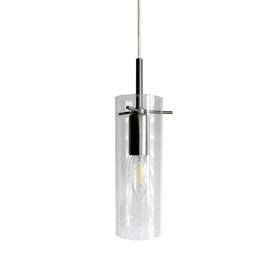 Cilinda Ø7 Chrome/transparent lampe de fenêtre De Nordic Lighting - Cilinda est une lampe de fen&ecirc;tre intemporelle au design &eacute;l&eacute;gant.
