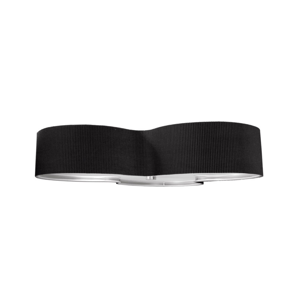  Kolme Ø50 Noir plafonnier De CO Bankeryd - Fabriqué en vinyle et en textile, il a une forme douce et ondulée qui ajoute une touche moderne à votre maison.