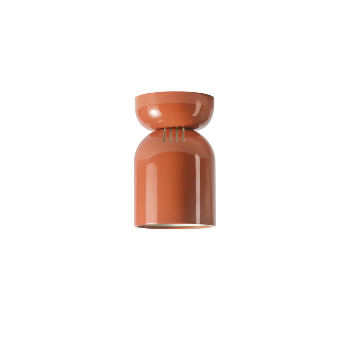 Lennon Ø13 Orange plafonnier De CO Bankeryd - Avec un diam&egrave;tre de seulement 13 cm, Lennon est particuli&egrave;rement adapt&eacute; aux petites pi&egrave;ces ou &agrave; tout endroit o&ugrave; l'on souhaite un &eacute;clairage discret au plafond, comme dans un couloir, une chambre ou une cuisine.