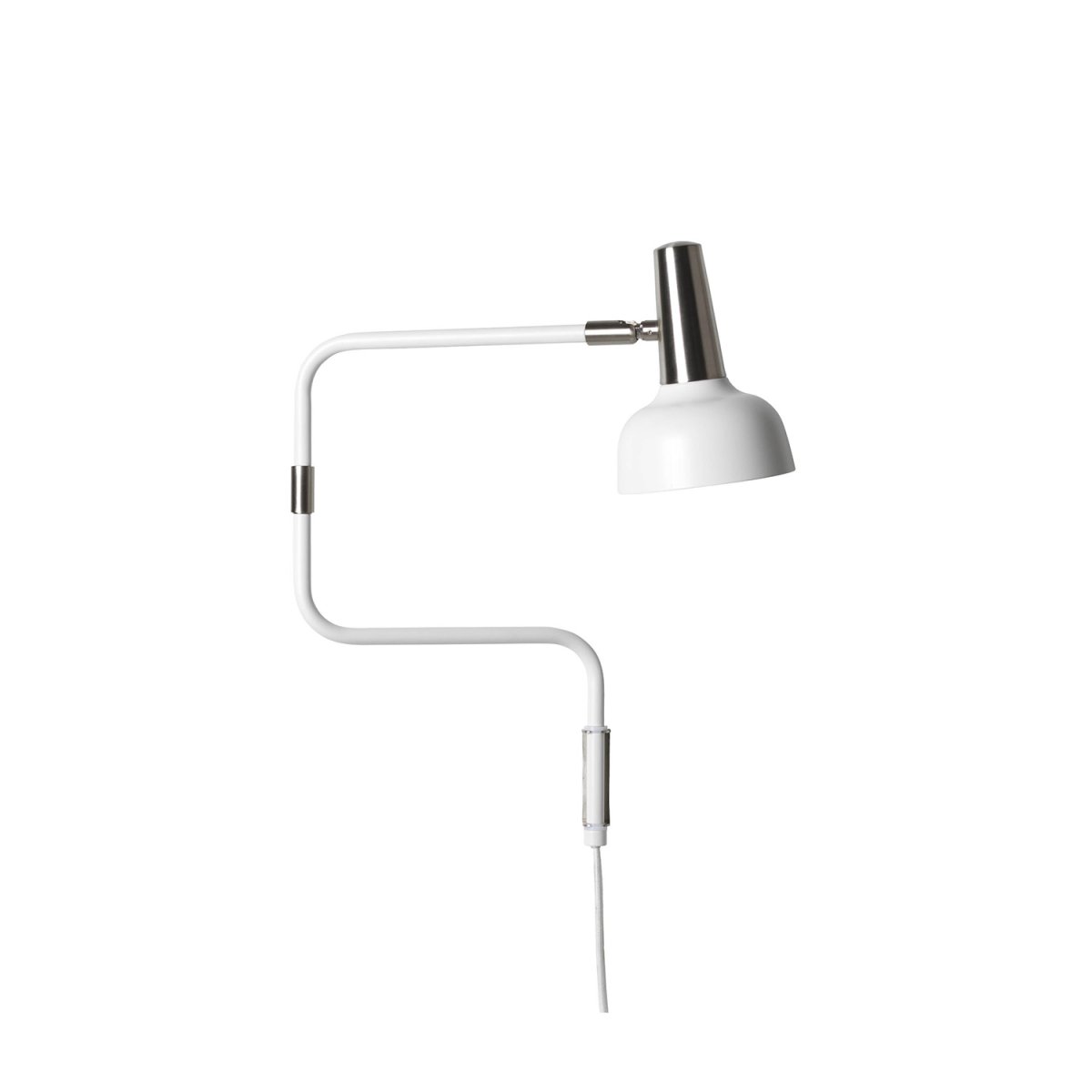 Ray Blanc lampe de lecture De CO Bankeryd - L'applique murale Ray a un look moderne et est idéale pour des heures de lecture agréables.