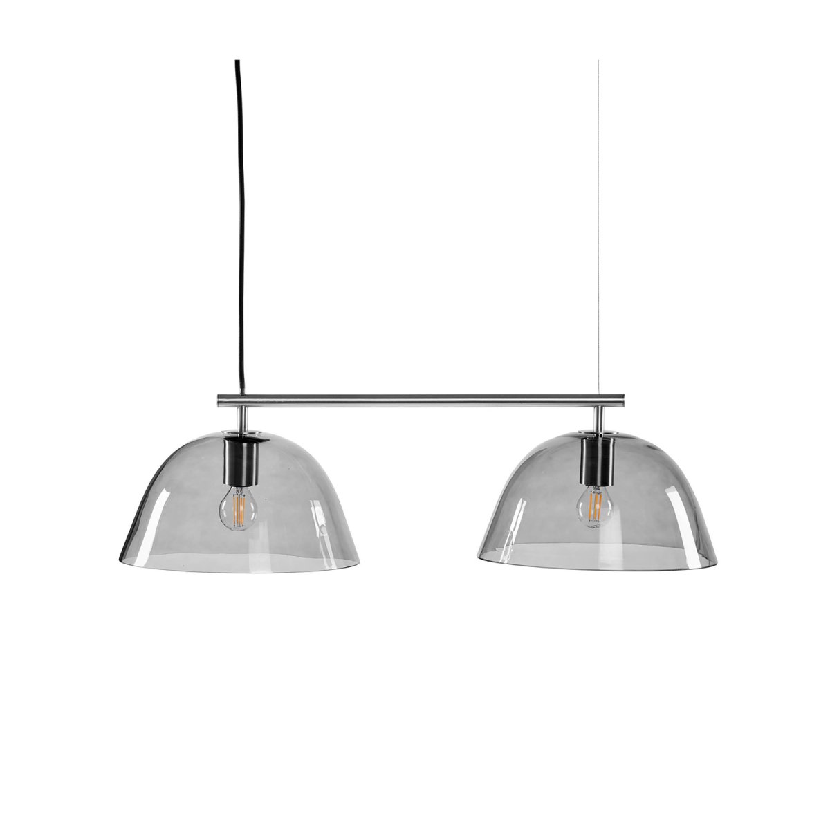 Wendo 70cm Nickel suspension De CO Bankeryd - Le plafonnier Wendo s'intègre parfaitement au-dessus des tables à manger rectangulaires, où la lampe fournit une bonne lumière tout en ajoutant du caractère à la pièce.