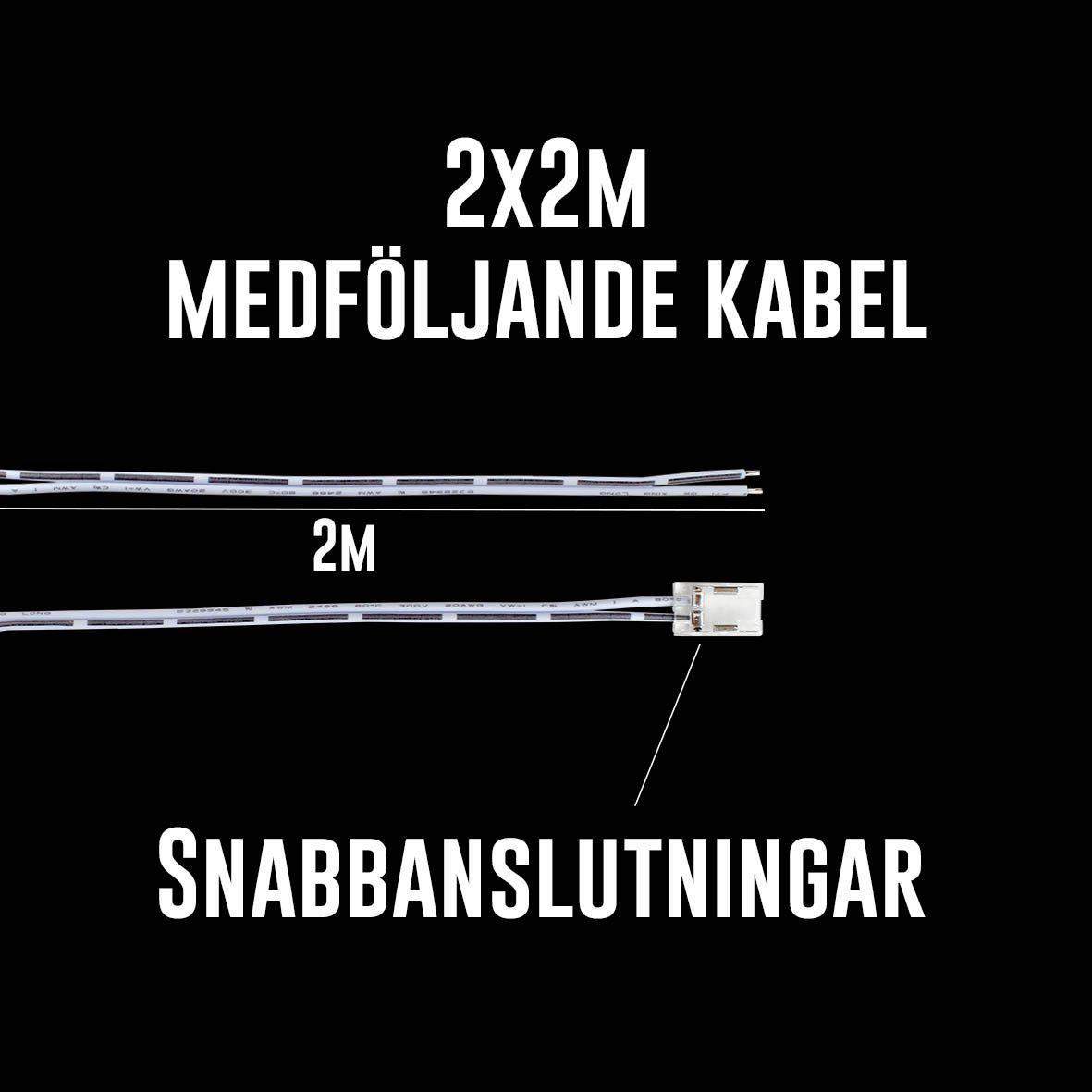 Cobby ruban LED 12V 3000K 5m IP44 De Designlight - Cobby est un ruban LED flexible et de haute qualit&eacute; pour l'&eacute;clairage indirect, id&eacute;al pour les plans de travail, les placards et les &eacute;tag&egrave;res de cuisine o&ugrave; une lumi&egrave;re uniforme et agr&eacute;able est souhait&eacute;e.
