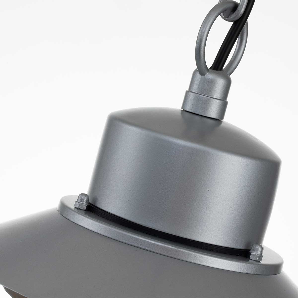 Copenhagen Ø22 Argent De Elstead Lighting - Tillverkad av rostfritt st&aring;l i silverfinish och glas, erbjuder den en h&aring;llbar och v&auml;dert&aring;lig konstruktion som passar perfekt f&ouml;r entr&eacute;er, altaner och verandor.