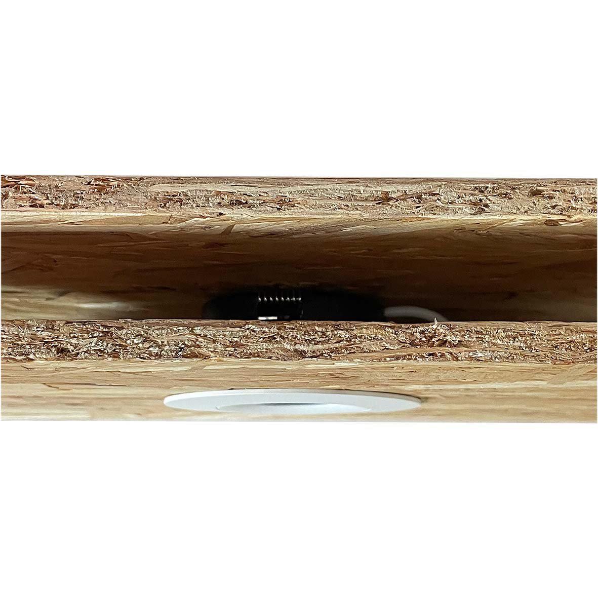 D-007 Downlight 2700K Noir De Designlight - Le driver et la bo&icirc;te de jonction (inclus) sont con&ccedil;us pour une utilisation avec des &eacute;crans plats de 28 mm et des dalles de plafond de 12 &agrave; 13 mm d'&eacute;paisseur.