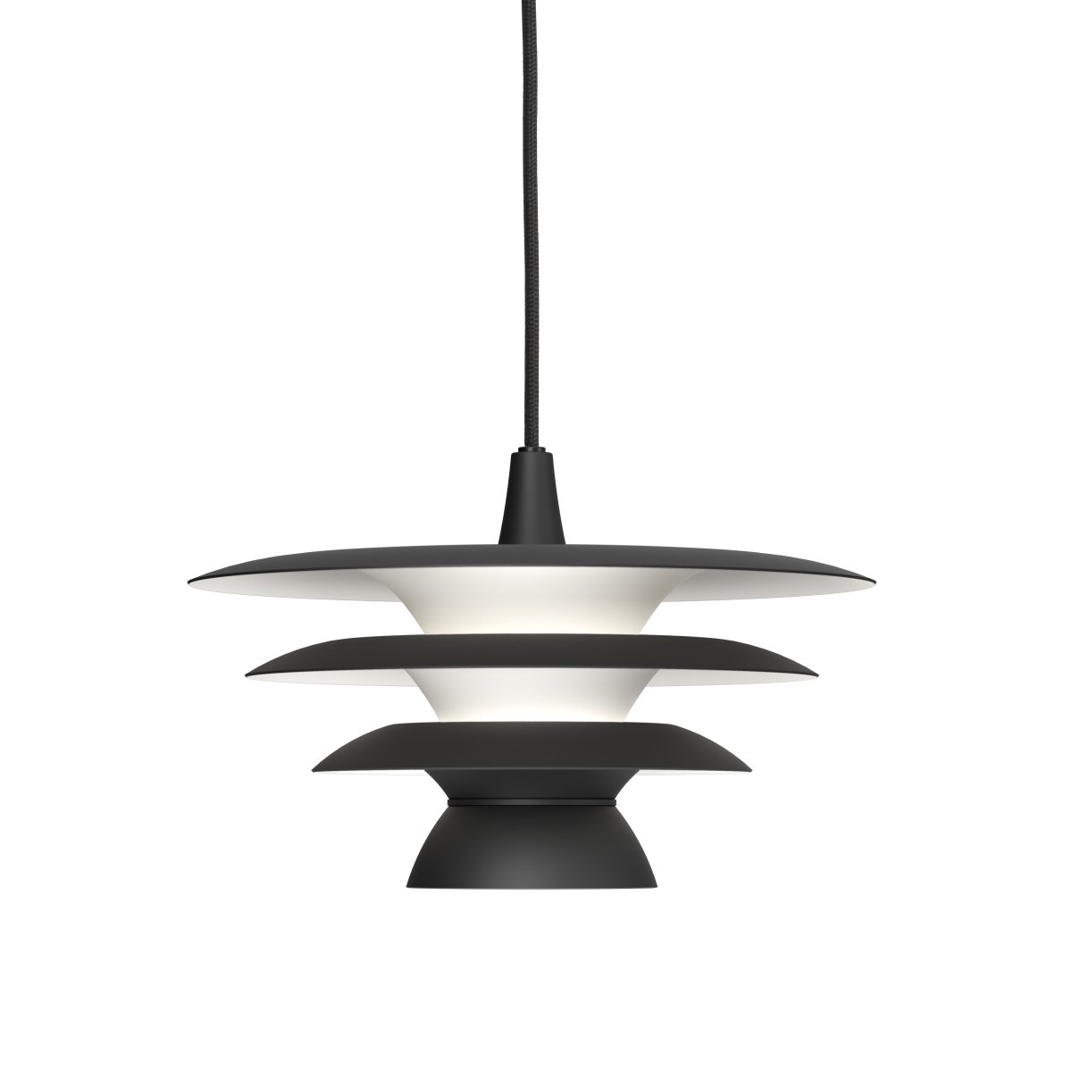 DaVinci Ø30 Noir mat suspension De Belid - La suspension DaVinci s'int&egrave;gre parfaitement au-dessus de la table &agrave; manger, dans la cuisine ou dans le salon, o&ugrave; elle devient un &eacute;l&eacute;ment d&eacute;coratif et fonctionnel.