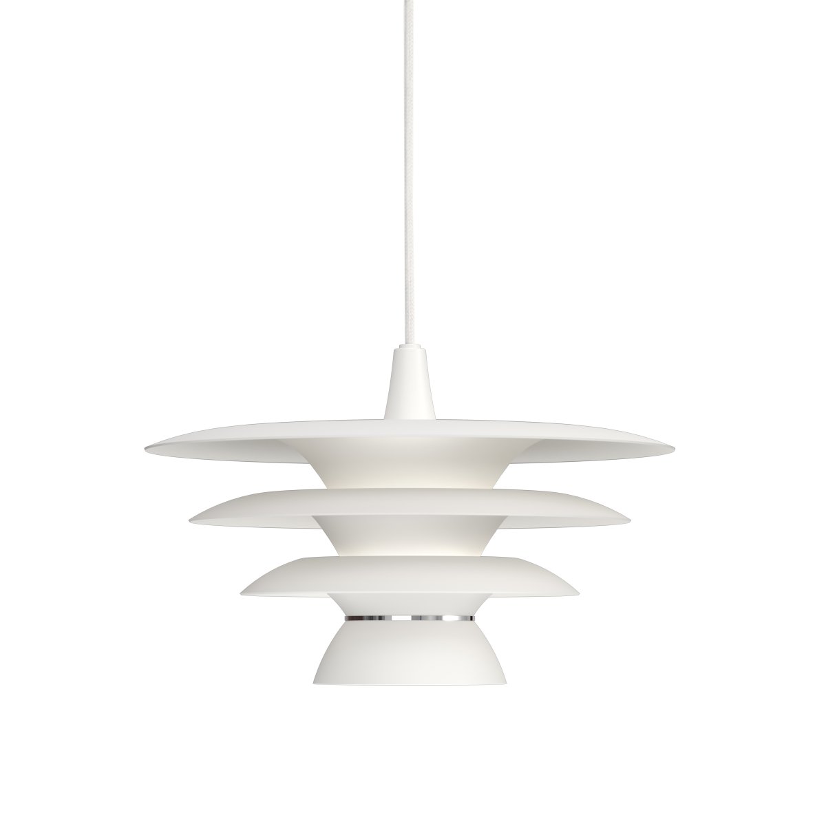 DaVinci Ø30 Blanc mat suspension De Belid - La suspension DaVinci s'int&egrave;gre parfaitement au-dessus de la table &agrave; manger, dans la cuisine ou dans le salon, o&ugrave; elle devient un &eacute;l&eacute;ment d&eacute;coratif et fonctionnel.